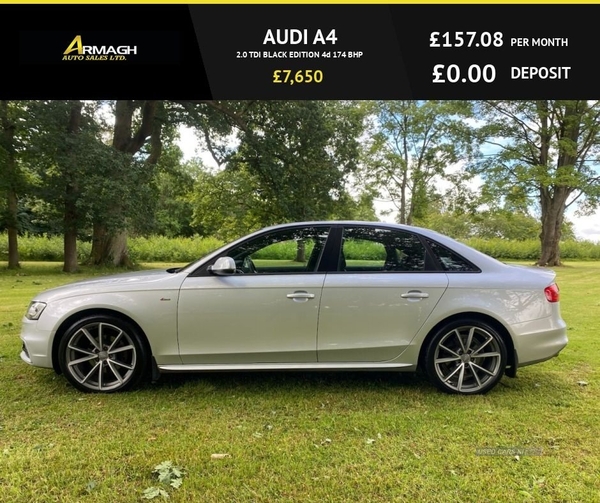 Audi A4 2.0 TDI BLACK EDITION 4d 174 BHP in Armagh