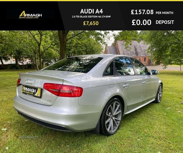 Audi A4 2.0 TDI BLACK EDITION 4d 174 BHP in Armagh