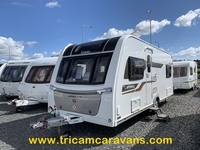 Elddis Affinity 574/4, Twin Fixed Beds in Down