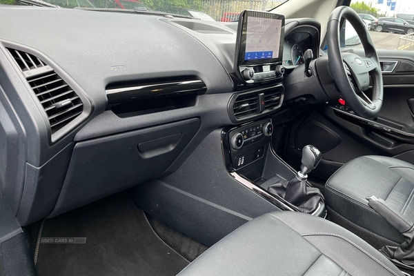 Ford EcoSport ACTIVE 5dr **Full Service History** CRUISE CONTROL, REVERSING CAMERA with PARKING SENSORS, SAT NAV, APPLE CARPLAY, ANDROID AUTO, BLUETOOTH and more in Antrim