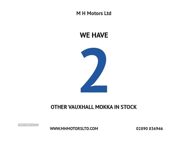 Vauxhall Mokka 1.6 SE CDTI 5d 134 BHP LONG MOT / CRUISE CONTROL in Antrim