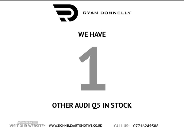 Audi Q5 2.0 TDI QUATTRO S LINE 5d 188 BHP BANG & OULFSEN, REAR CAMERA in Derry / Londonderry