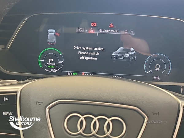 Audi E-Tron 50 Black Edition SUV 5dr Electric Auto quattro 71.2kWh (11kW Charger) (313 ps) in Down