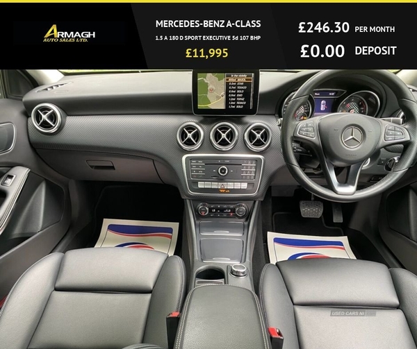 Mercedes-Benz A-Class 1.5 A 180 D SPORT EXECUTIVE 5d 107 BHP in Armagh