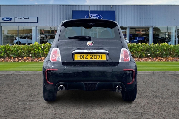 Abarth 500 1.4 16V T-Jet 3dr**Blue & Me with USB & AUX In, Electric Mirrors, Rear Spoiler, Side Skirts, Twin Chrome Exhaust, ISOFIX, Leather Steering Wheel** in Antrim