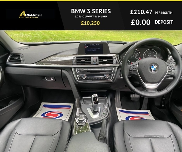 BMW 3 Series 2.0 318D LUXURY 4d 141 BHP in Armagh