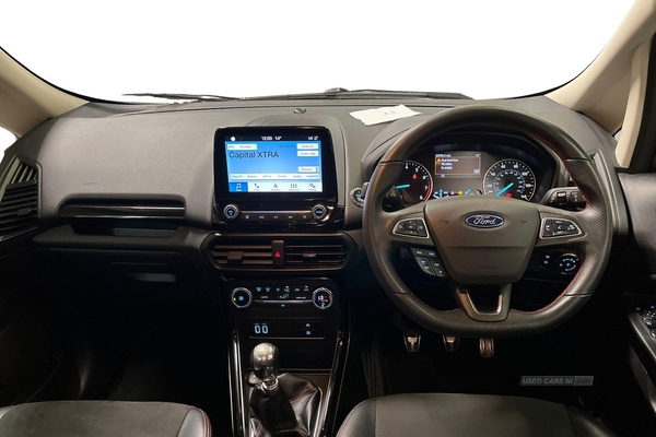 Ford EcoSport 1.0 EcoBoost 125 ST-Line 5dr-Reversing Sensors & Camera, Cruise Control, Voice Control, Speed Limiter, Start Stop, Bluetooth, Sat Nav in Antrim
