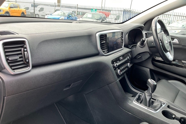 Kia Sportage 1.6 GDi ISG 3 5dr - PANORAMIC ROOF, FRONT+REAR HEATED SEATS, HEATED STEERING WHEEL, BLIND SPOT MONITOR, FULL LEATHER, REAR CAMERA, SAT NAV and more in Antrim