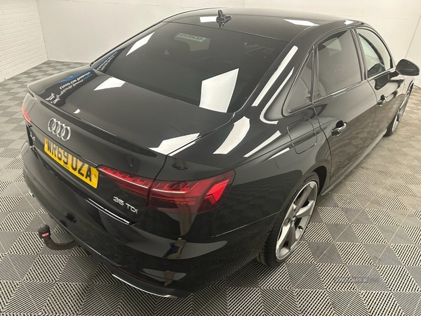 Audi A4 2.0 TDI S LINE BLACK EDITION MHEV 4d 161 BHP AUTOMATIC, 19" ALLOYS, LEATHER in Down