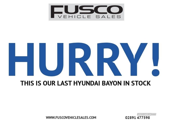 Hyundai Bayon 1.0 T-GDI SE CONNECT MHEV 5d 99 BHP REAR VIEW CAMERA, 8" TOUCHSCREEN in Down