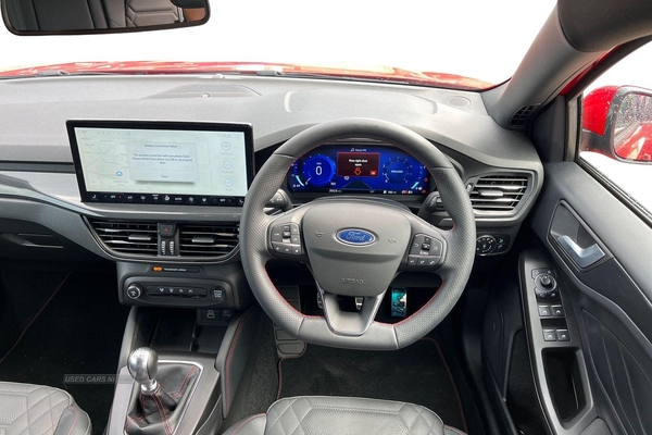 Ford Focus 1.0 EcoBoost Hybrid mHEV ST-Line X 5dr- Parking Sensors, Electric Heated Front Seats & Wheel, Driver Assistance, Apple Car Play in Antrim