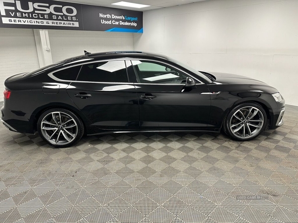 Audi A5 2.0 SPORTBACK TDI S LINE MHEV 5d 161 BHP Sat Nav, Heated Seats in Down