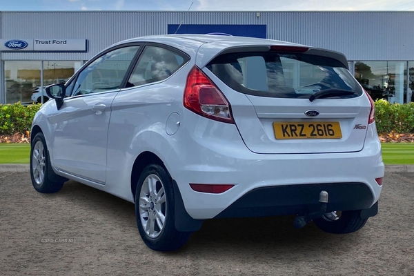 Ford Fiesta 1.25 82 Zetec 3dr**Tinted Glass, LED Lights, Heated Windscreen, Cloth Upholstery, Air Con, ABS & EBA, Electric Power Steering** in Antrim