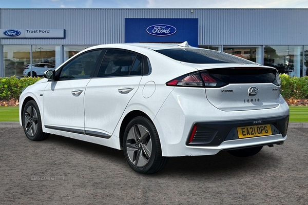 Hyundai Ioniq PREMIUM SE MHEV 5dr [AUTO] - MANUFACTURERS WARRANTY APRIL 25,BLIND SPOT MONITOR, HEATED/COOLED FRONT SEATS, REVERSING CAMERA, KEYLESS GO, FULL LEATHER in Antrim