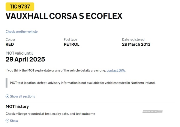 Vauxhall Corsa 1.0 ecoFLEX S 3dr in Fermanagh