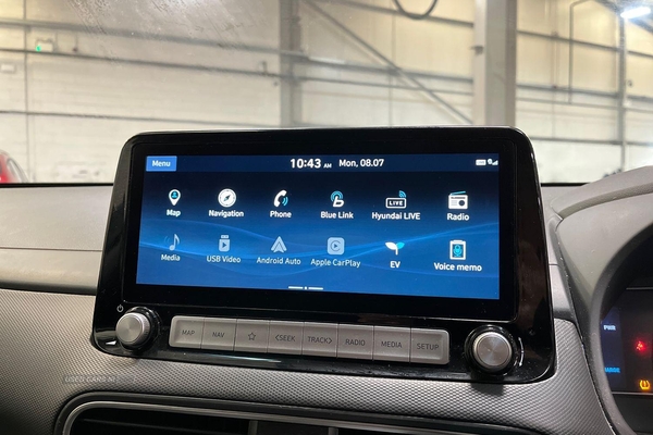 Hyundai Kona 150kW Premium 64kWh 5dr Auto- Parking Sensors & Camera, Apple Car Play, Proximity Alarm, Electric Parking Brake, Sat Nav, Lane Assist, Cruise Control in Antrim