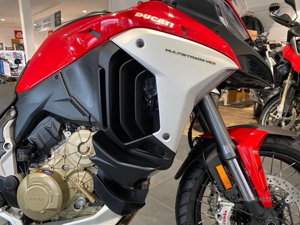 Ducati Multistrada V4 S Red Spoked Wheel Essential (20My) in Antrim