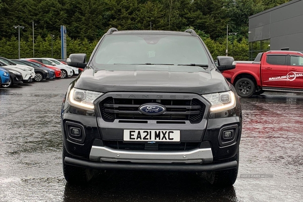 Ford Ranger WILDTRAK 2.0 AUTO IN BLACK WITH 40K + ROLLER TOP & TOW BAR in Armagh