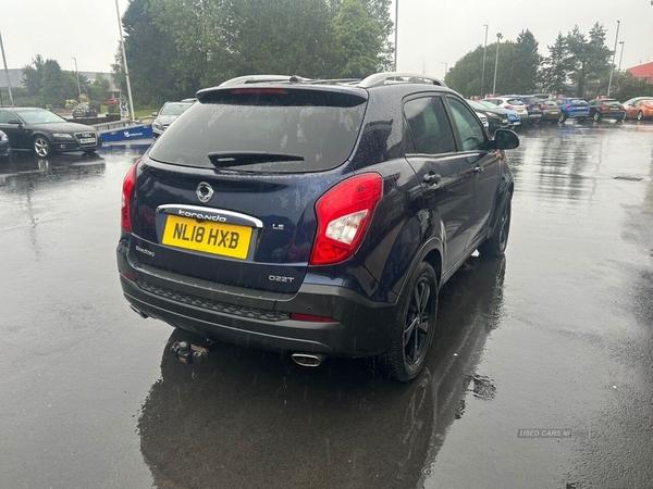 SsangYong Korando 2.2 LE 5d 176 BHP 12 MONTH' S WARRANTY, FULL LEATHER in Down