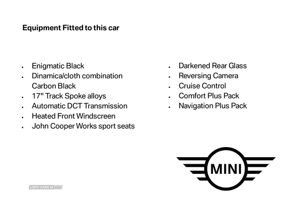 MINI HATCHBACK 1.5 Cooper Sport 5dr Auto [Nav Pack] in Antrim
