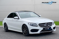 Mercedes-Benz C-Class C250 D AMG LINE PREMIUM PLUS IN WHITE WITH 51K in Armagh