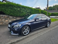 Mercedes-Benz C-Class 2.1 C220d AMG Line G-Tronic+ Euro 6 (s/s) 4dr in Down