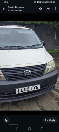 Toyota Hiace 280 Van 2.5 D-4D 95hp in Antrim