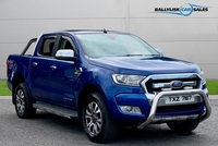 Ford Ranger LIMITED 4X4 DCB 3.2 TDCI IN BLUE WITH 83K - TOWBAR & ROLLER TOP in Armagh