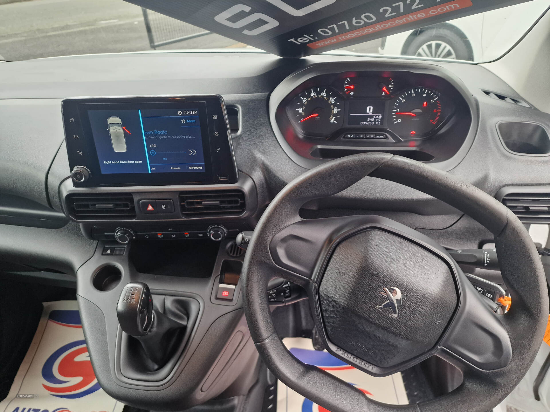 Aug 2019 Peugeot Partner 1000 1.5 BlueHDi 100 Professional Van