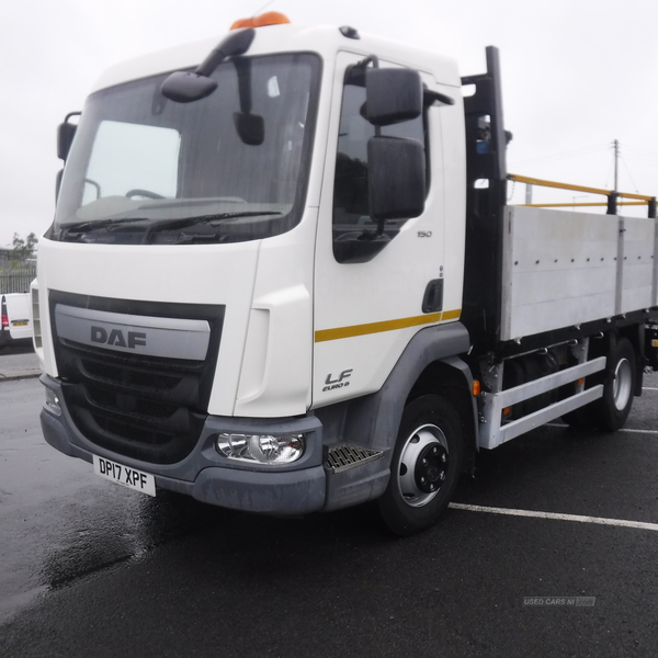 Daf LF150 13FT6"aluminium dropside , small crane 500kg in Down