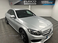 Mercedes-Benz C-Class 2.1 C220 BLUETEC AMG LINE 4d 170 BHP UPGRADE ALLOYS, HEATED SEATS in Down