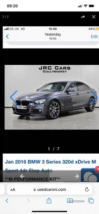 BMW 3 Series 320d xDrive M Sport 4dr Step Auto in Antrim