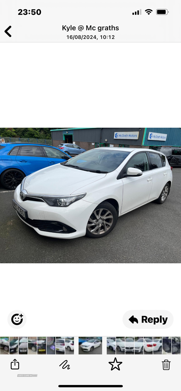 Toyota Auris DIESEL HATCHBACK in Tyrone