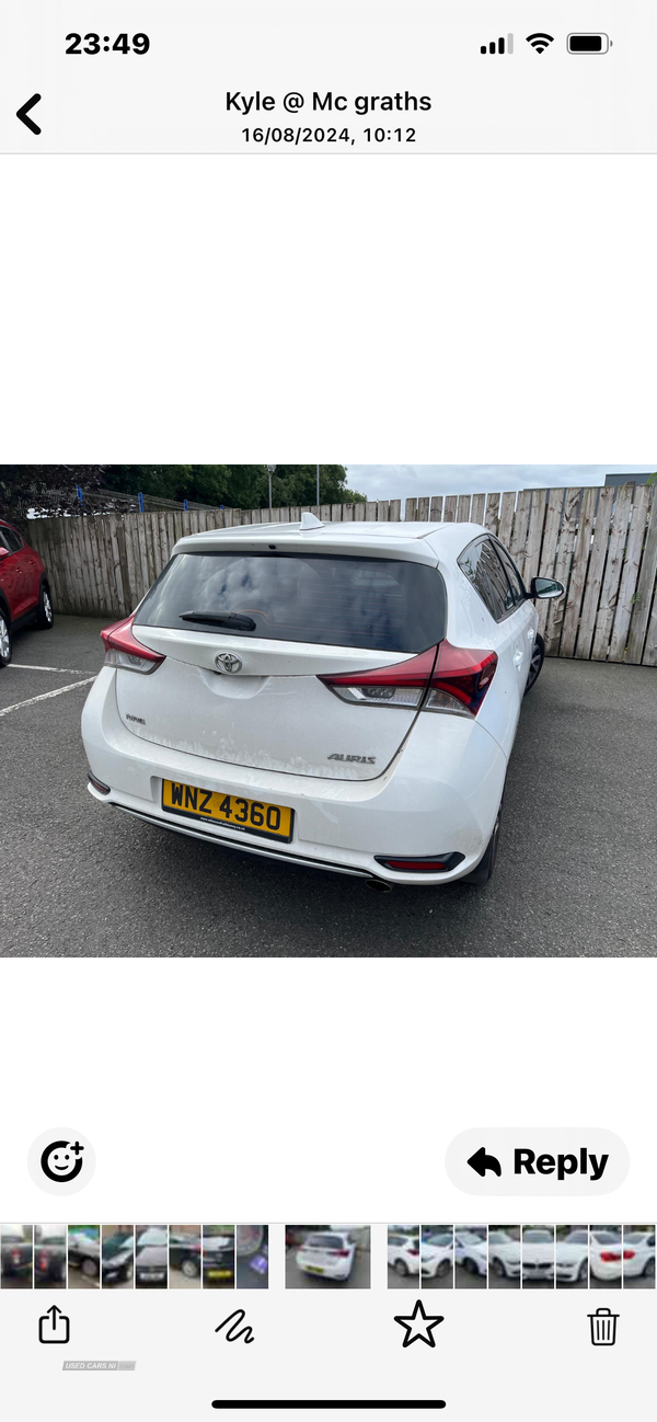 Toyota Auris DIESEL HATCHBACK in Tyrone