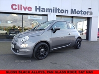 Fiat 500 1.0 MHEV Star Hatchback 3dr Petrol Manual Euro 6 (s/s) (70 bhp) GLOSS BLACK ALLOYS -GLASS ROOF- NAV in Tyrone