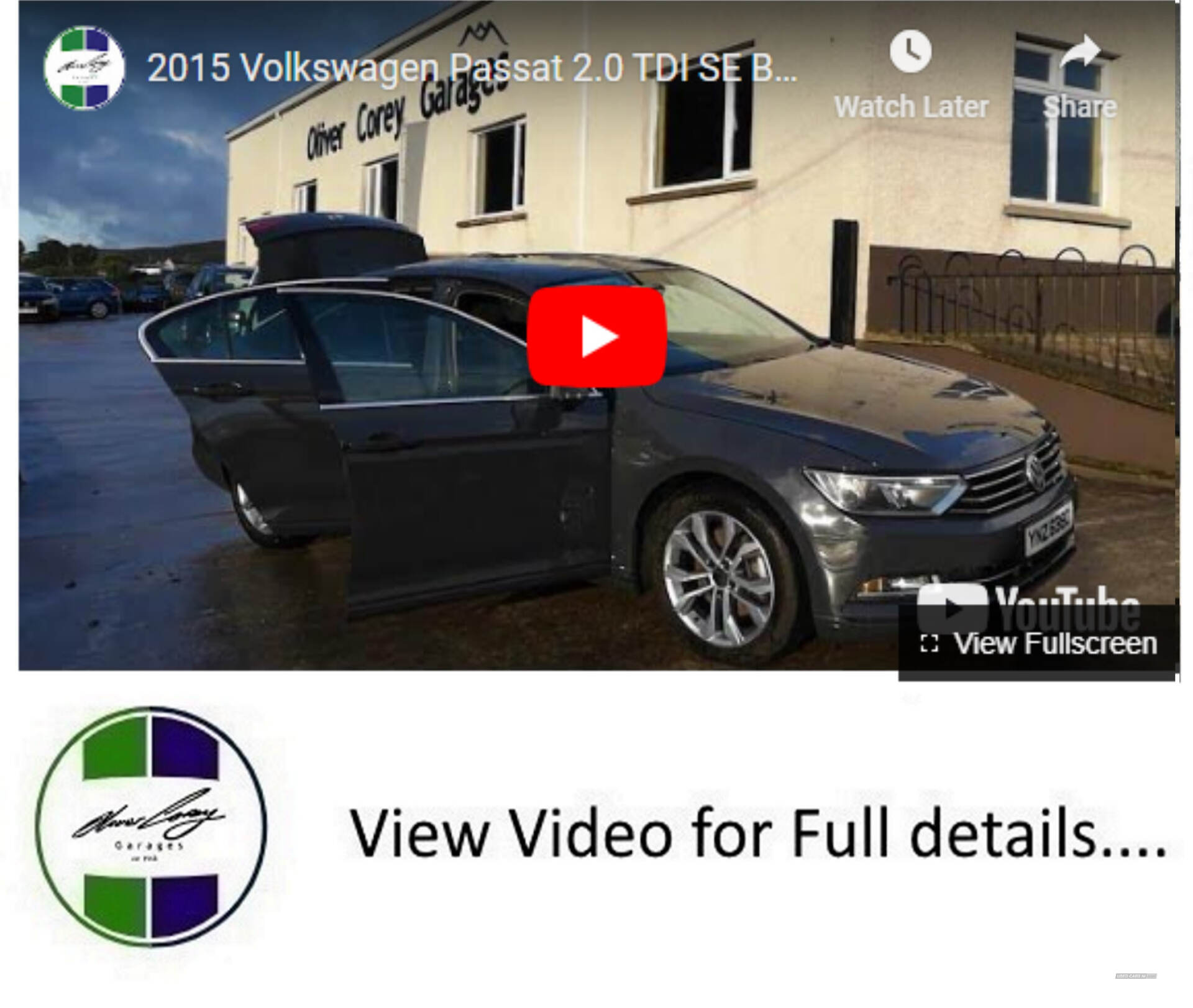 Volkswagen Passat DIESEL SALOON in Tyrone