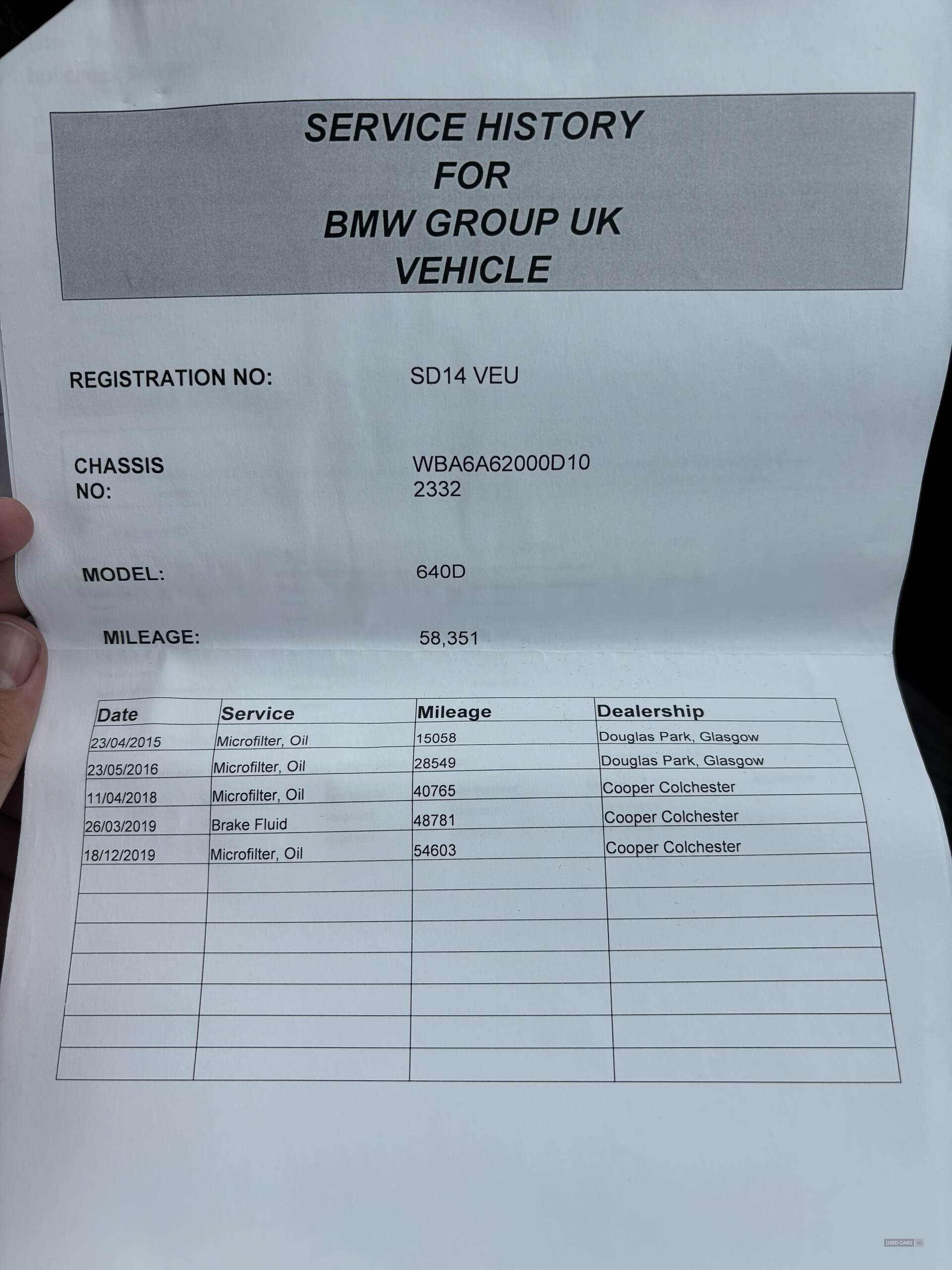BMW 6 Series GRAN DIESEL COUPE in Derry / Londonderry