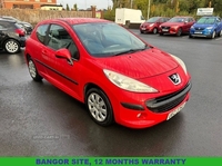 Peugeot 207 1.4 S Hatchback 3dr Petrol Manual (150 g/km, 75 bhp) 12 MONTH' S WARRANTY, 12 MONTHS MOT in Down