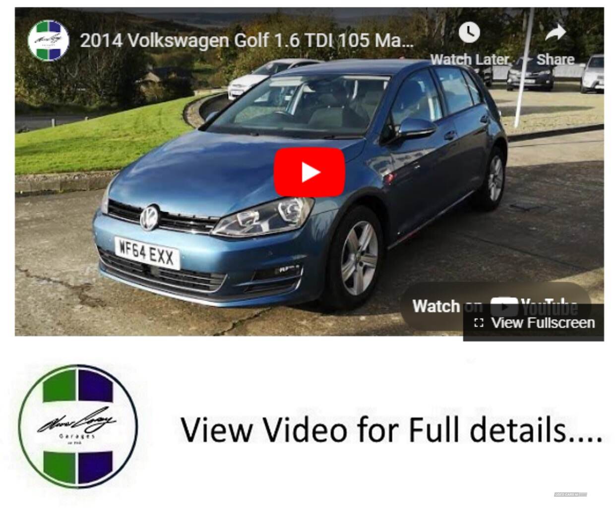 Volkswagen Golf DIESEL HATCHBACK in Tyrone