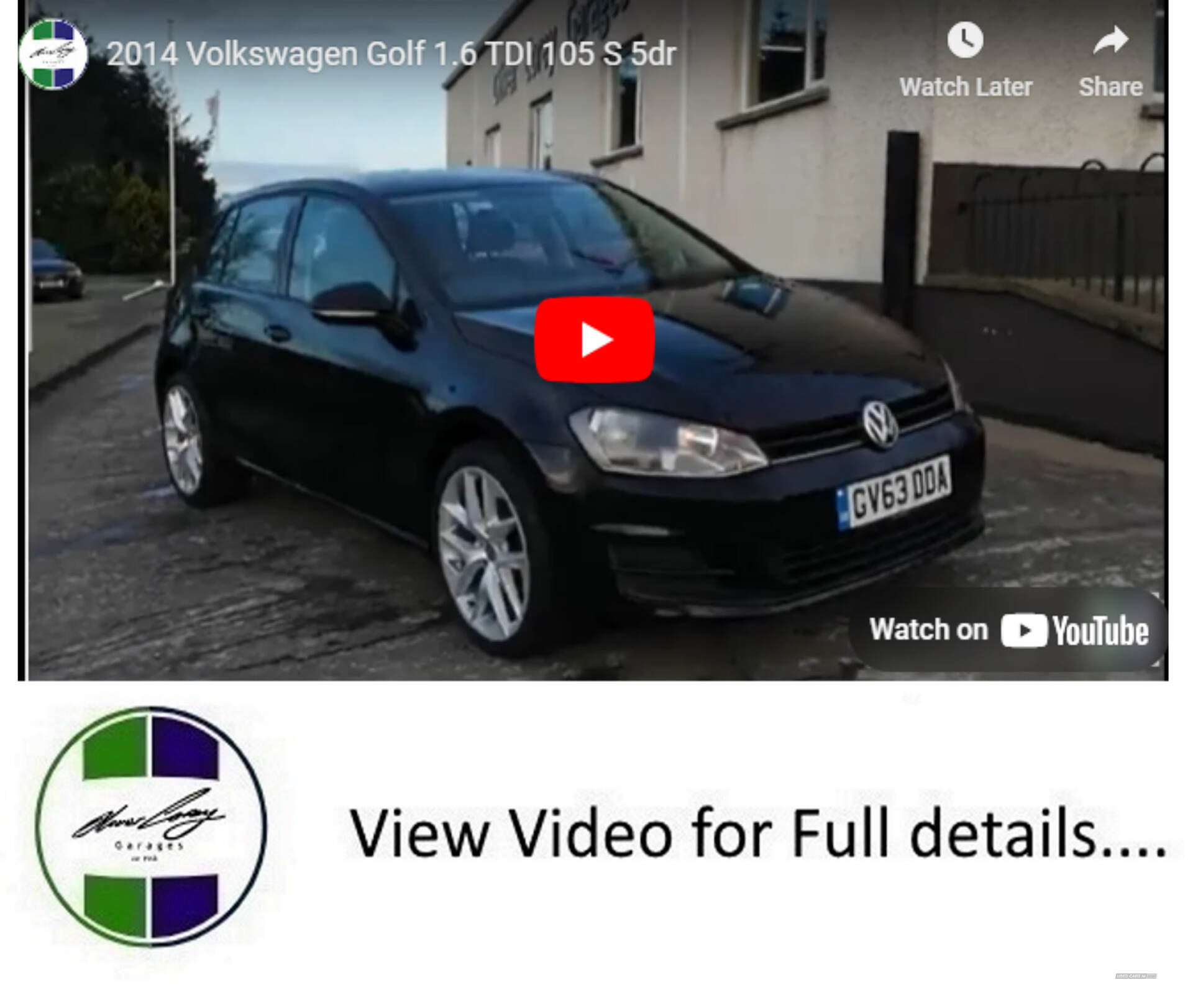 Volkswagen Golf DIESEL HATCHBACK in Tyrone