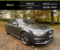 Audi A4 2.0 TDI ultra S line Saloon 4dr Diesel Manual Euro 6 (s/s) (Nav) (163 ps) in Armagh