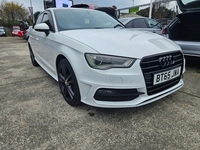 Audi A3 1.4 TFSI CoD S line Sportback 5dr Petrol Manual Euro 6 (s/s) (150 ps) Low Rate Finance Available in Down