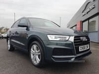 Audi Q3 TDI S LINE EDITION MAJOR SERVICE @71K SAT NAV PARKING SENSORS PRIVACY GLASS POWER TAILGATE in Antrim