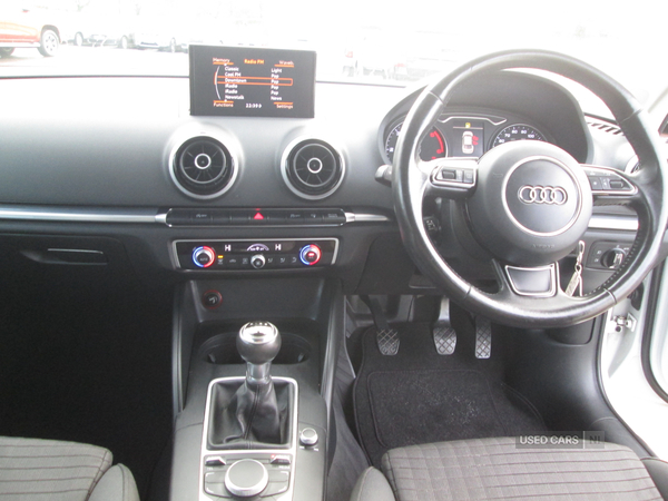 Audi A3 2.0 TDI SPORT 4DR IN WHITE in Fermanagh