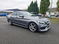 Mercedes-Benz C-Class 2.1 C220d AMG Line G-Tronic+ Euro 6 (s/s) 4dr in Down