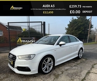 Audi A3 2.0 TDI S line Saloon 4dr Diesel Manual Euro 6 (s/s) (Nav) (150 ps) in Armagh