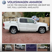 Volkswagen Amarok D/Cab Pick Up Highline 2.0 BiTDI 180 BMT 4MTN Auto in Down