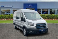 Ford Transit E-TRANSIT 390 Trend AUTO L3 H2 LWB Medium Roof Double Cab In Van RWD 135kW 68kWh, HEATED SEATS, WIRELESS APPLE CARPLAY, DIGITAL REAR VIEW CAMERA in Antrim