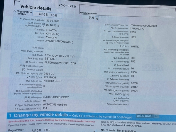 Toyota RAV4 ESTATE in Derry / Londonderry
