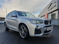 BMW X3 XDRIVE20D M SPORT REVERSE CAMERA FULL LEATHER HEATED SEATS SAT NAV PARKING SENSORS in Antrim